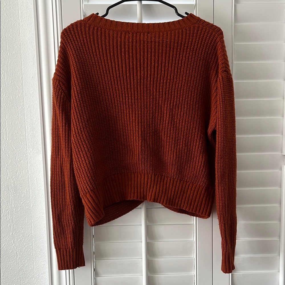 Women's Rust Sweater from Nic & Jo size Large - Picture 3 of 5